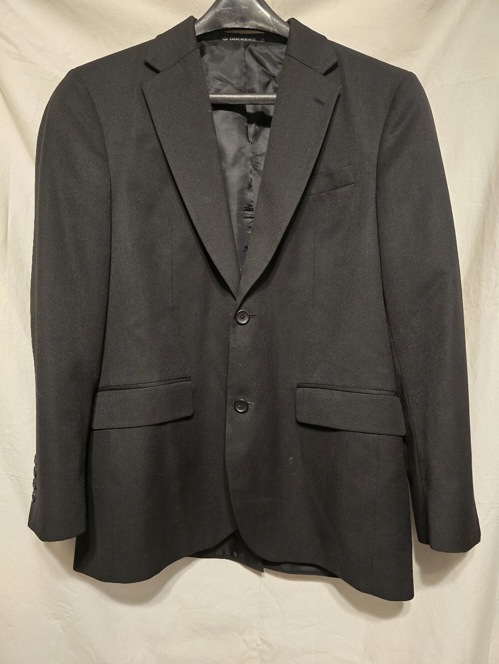 Dockers Men's Black Two-Button Suit Jacket 38R
